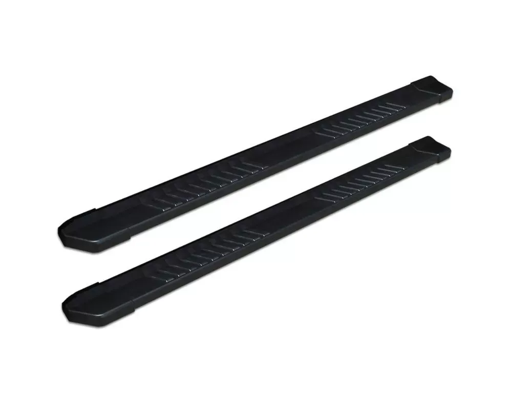 Raptor Series 6" Black Textured Aluminum OEM Style Slide Track Running Boards Nissan Frontier Crew Cab 2005-2025 - 1707-0589BT