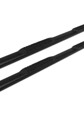 Raptor Series 5" Black Textured Aluminum Oval Style Slide Track Running Boards Chevrolet Silverado | GMC Sierra HD Extended/Double Cab 2007-2019                                     - 2001-0174BT - Image 6