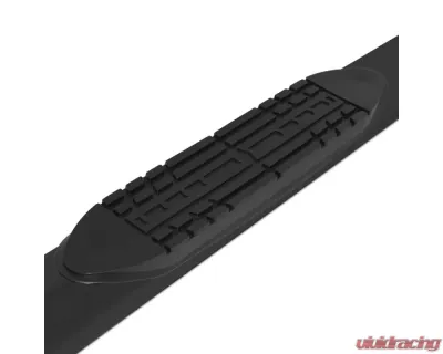 Raptor Series 5" Black Textured Aluminum Oval Style Slide Track Running Boards Chevrolet Colorado | GMC Canyon Crew Cab 2015-2025 - 2001-0342BT