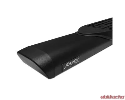 Raptor Series 5" Black Textured Aluminum Oval Style Slide Track Running Boards Ford Ranger SuperCab 2019-2023 - 2003-0251BT