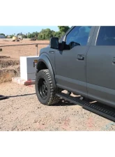 Raptor Series 6.5" Black Textured Aluminum Sawtooth Slide Track Running Boards Ram 1500 New Body Style 2019-2025                                     - 2102-0602BT - Image 5