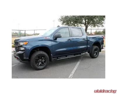 Raptor Series 5" Black Textured Aluminum OEM Style Full Tread Slide Track Running Boards Toyota 4Runner 2010-2023 - 2204-0144BT