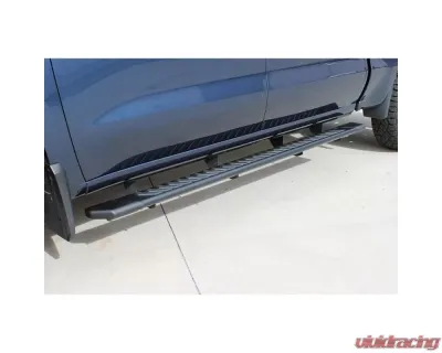 Raptor Series 5" Black Textured Aluminum OEM Style Full Tread Slide Track Running Boards Toyota 4Runner 2010-2023 - 2204-0144BT
