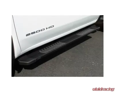 Raptor Series 6" Black Textured Aluminum OEM Style Slide Track Running Boards Ford F-250 | F-350 Super Duty Crew Cab 1999-2016 - 1703-0344BT