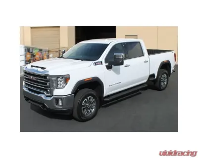 Raptor Series 5" Tread Step Slide Track Running Boards Black Textured Aluminum Ford Bronco 4-Door 2021-2023 - 1903-0388BT