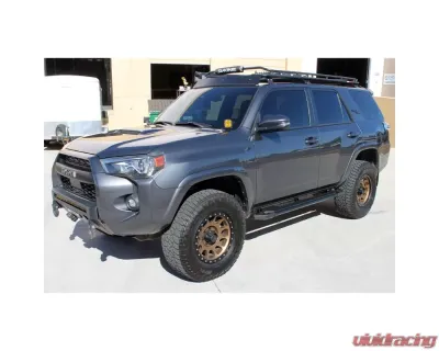 Raptor Series 5" Tread Step Slide Track Running Boards Black Textured Aluminum Ford Bronco 4-Door 2021-2023 - 1903-0388BT