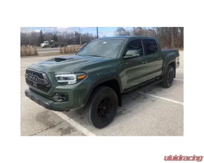 Raptor Series 5" Tread Step Slide Track Running Boards Black Textured Aluminum Ford Bronco 4-Door 2021-2023 - 1903-0388BT