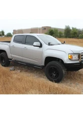 Raptor Series 5" Black Textured Aluminum Oval Style Slide Track Running Boards Ford Bronco 4-Door 2021-2023                                     - 2003-0388BT - Image 6