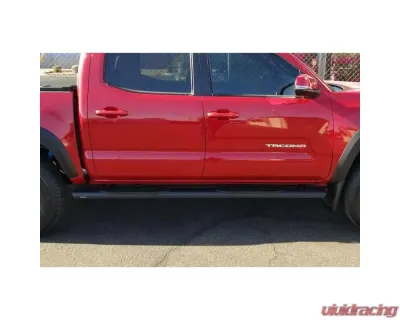 Raptor Series 5" Black Textured Aluminum Oval Style Slide Track Running Boards Ford Bronco 4-Door 2021-2023 - 2003-0388BT