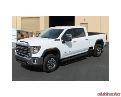 Raptor Series 6.5" Black Textured Aluminum Sawtooth Slide Track Running Boards Ford F-250 | F-350 Super Duty Crew Cab 1999-2016 - 2103-0344BT