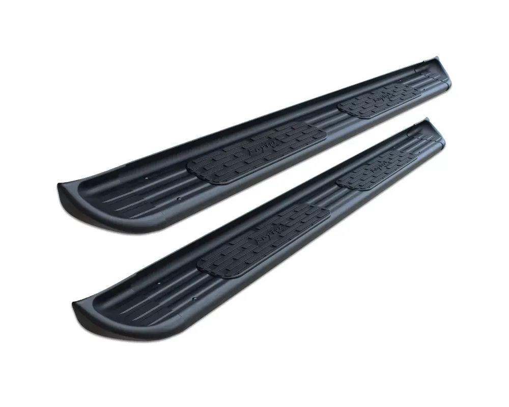 Raptor Series 7" SSR Black Textured Running Boards Chevrolet Silverado | GMC Sierra Crew Cab 2007-2019 - 1301-0038BT