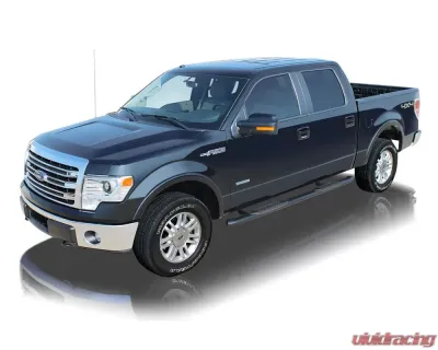 Raptor Series 5" OE Style Curved Black E-Coated Alloy Steel Oval Steps Dodge Ram 1500 Classic Quad | Extended Cab 2009-2023 - 1602-0280MB