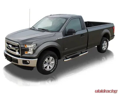 Raptor Series 5" OE Style Curved Polished Oval Steps Ford F-150 | F-250 | F-350 Super Duty Regular Cab 2015-2023 - 1603-0371