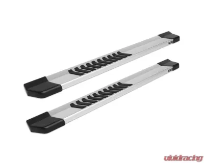 Raptor Series 6" OEM Style Brushed Slide Track Running Boards Chevrolet Silverado | GMC Sierra HD Regular Cab 2019-2025 - 1701-0017