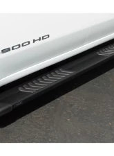 Raptor Series 6" Black Textured Aluminum OEM Style Slide Track Running Boards Chevrolet Silverado | GMC Sierra HD Crew Cab 2019-2025                                     - 1701-0052BT - Image 5