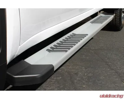 Raptor Series 6" OEM Style Brushed Slide Track Running Boards Chevrolet Silverado | GMC Sierra HD Crew Cab 2019-2025 - 1701-0052