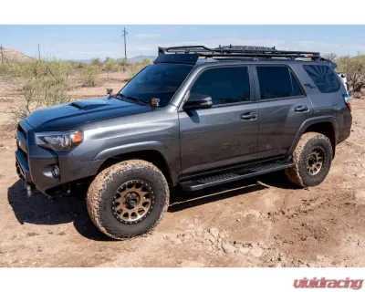 Raptor Series 6" Black Textured Aluminum OEM Style Slide Track Running Boards Dodge Ram 1500 Classic Quad | Extended Cab 2009-2023 - 1702-0051BT