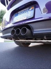 Tubi Style Titanium Race Exhaust System w/Triple Tips Porsche 997 GT3 | GT3 RS 07-11                                     - TSPOGT3C10.000.TT - Image 3
