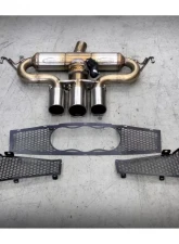 Tubi Style Central Exit Exhaust System w/EXCU & Grids Alfa Romeo 4C Coupe | 4C Spider 2013-2020                                     - TSALF4C13.050.VC - Image 2