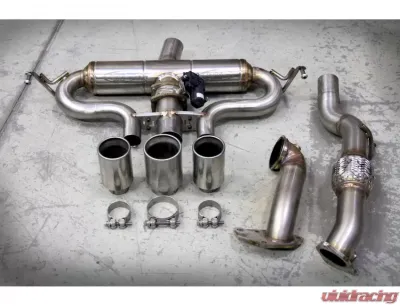 Tubi Style Central Exit Exhaust System w/EXCU & Grids Alfa Romeo 4C Coupe | 4C Spider 2013-2020 - TSALF4C13.050.VC