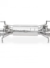 Tubi Style Stainless Steel Muffler w/Valves Audi R8 V10 2009-2011                                     - TSAUR8V10.000.A - Image 2