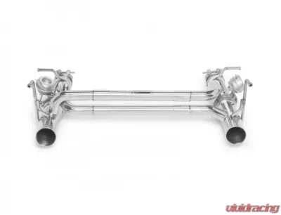 Tubi Style Stainless Steel Straight Pipe Exhaust with Valves Ferrari 488 GTB & Spider 2016-2020 - TSFE488GTBC15.004.AV