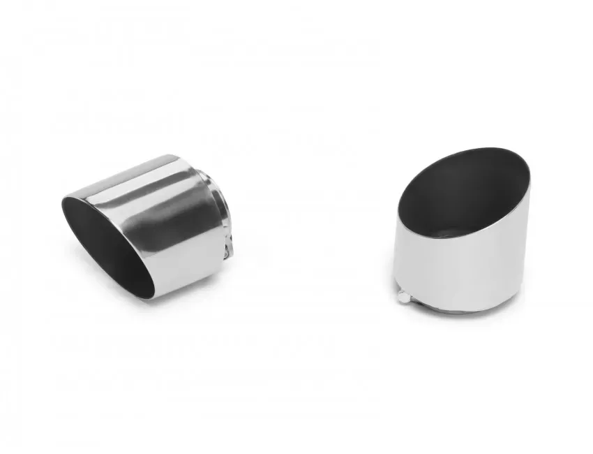 Tubi Style 130mm Polished End Tip Abarth 500 | 595 | 695 2008+ - TSLUC130.024.A