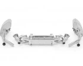 Tubi Style Stainless Steel Side and Center Exhaust w/Valve Porsche 991.1 Carrera S 2012-2016