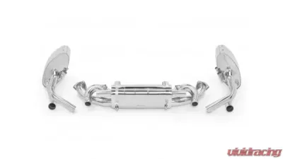 Tubi Style Stainless Steel Side and Center Exhaust w/Valve Porsche 991.1 Carrera S 2012-2016 - TSPO991C12.003.A