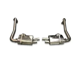 Tubi Style Stainless Steel Valveless Rear Mufflers Porsche 718 Boxster | Cayman 2017-2019