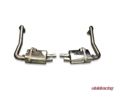 Tubi Style Stainless Steel Valveless Rear Mufflers Porsche 718 Boxster | Cayman 2017-2019 - TSPOBOXS16.001.A