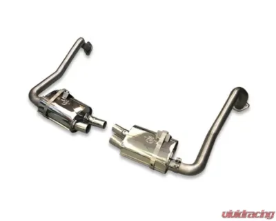 Tubi Style Stainless Steel Valveless Rear Mufflers Porsche 718 Boxster | Cayman 2017-2019 - TSPOBOXS16.001.A