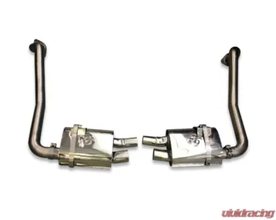 Tubi Style Stainless Steel Valveless Rear Mufflers Porsche 718 Boxster | Cayman 2017-2019 - TSPOBOXS16.001.A
