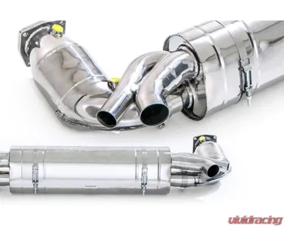 Tubi Style Catalytic Converts Kit w/ Flasher Cel Off Software Porsche 991 Turbo | Turbo S - TSPO991T13.303.CEL