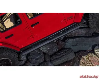 Gem Tubes Octa Nerf Bar Black Jeep Wrangler 4 Door 2018-2021 - 300060