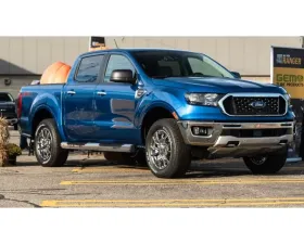 Gem Tubes Octa Nerf Bar Black Ford Ranger Super Cab 2019-2021