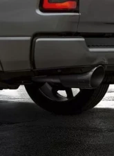 Gem Tubes  2.5" Inlet | 5" Outlet x 12" Length Hammer Cut Exhaust Tips Black                                     - B12255 - Image 2