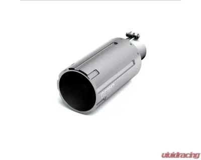 Gem Tubes 2.5" Inlet | 5" Outlet x 12" Length Barrel Cut Exhaust Tips Chrome - B00255