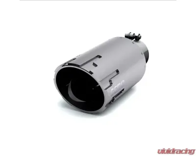 Gem Tubes  2.5" Inlet | 5" Outlet x 12" Length Hammer Cut Exhaust Tips Chrome - B02255