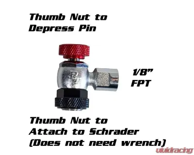 Power Tank 1/8" FPT No Air Loss Tire & Shock Chuck For Nitrogen - CHK-4014