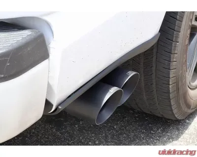 Carven Exhaust Competitor Series Catback w/ R-Series Muffler & 4 inch Ceramic Coated Black Dual Tip Ford F-150 V8 2015-2020 - CF1004