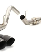 Carven Exhaust Competitor Series Catback w/ R-Series Muffler & 4 inch Ceramic Coated Black Dual Tip Ford F-150 V8 2015-2020                                     - CF1004 - Image 3