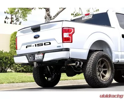 Carven Exhaust Competitor Series Catback w/ TR-Series Muffler & 4 inch Polished Dual Tip Ford F-150 V8 2015-2020 - CF1007