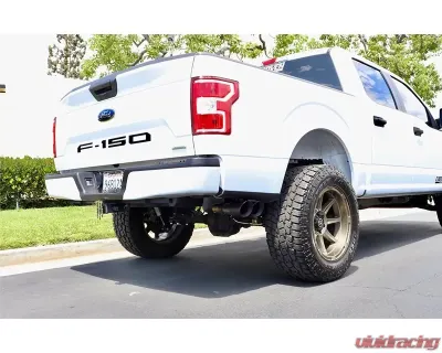 Carven Exhaust Competitor Series Catback w/ TR-Series Muffler & 4 inch Ceramic Coated Black Dual Tip Ford F-150 V8 2015-2020 - CF1008