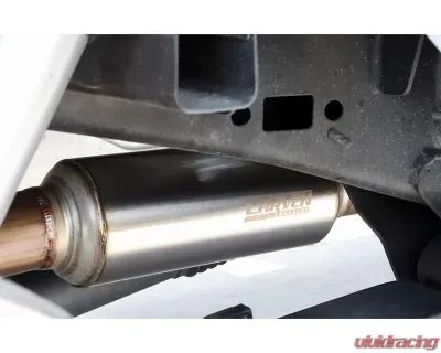 Carven Exhaust Competitor Series Catback w/ TR-Series Muffler & 4 inch Ceramic Coated Black Dual Tip Ford F-150 V8 2015-2020 - CF1008