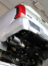 Carven Exhaust Progressive Series Catback Exhaust System w/4 inch Polished Stainless Steel Dual Tip Toyota Tundra 2022-2024-2024                                     - CT1008 - Image 2