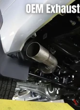 Carven Exhaust Progressive Series Catback Exhaust System w/4 inch Polished Stainless Steel Dual Tip Toyota Tundra 2022-2024-2024                                     - CT1008 - Image 3