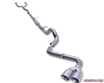 Carven Exhaust Progressive Series Catback Exhaust System w/4 inch Polished Stainless Steel Dual Tip Toyota Tundra 2022-2024-2024 - CT1008