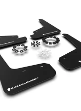 Rally Armor Black Mud Flap w/ White Logo Tesla Model Y 2020-2021                                     - MF72-UR-BLK/WH - Image 6