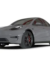 Rally Armor Black Mud Flap w/ White Logo Tesla Model Y 2020-2021                                     - MF72-UR-BLK/WH - Image 3